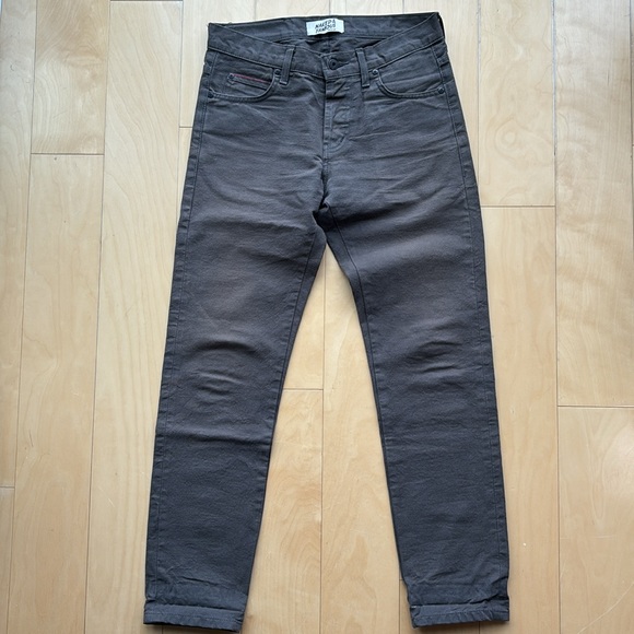 Naked & Famous Super Guy Blackened Steel Duck Canvas Selvedge - Picture 2 of 4